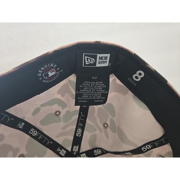 San Francisco Giants MLB NE World Series 2010 Duck Camo Fitted Hat - New Size 8 - Picture 8 of 9